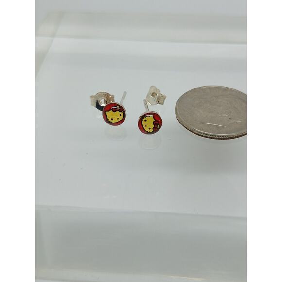 Vintage Estate Jewelry NOS .925 Sterling Silver HELLO KITTY New Earrings - Picture 7 of 9